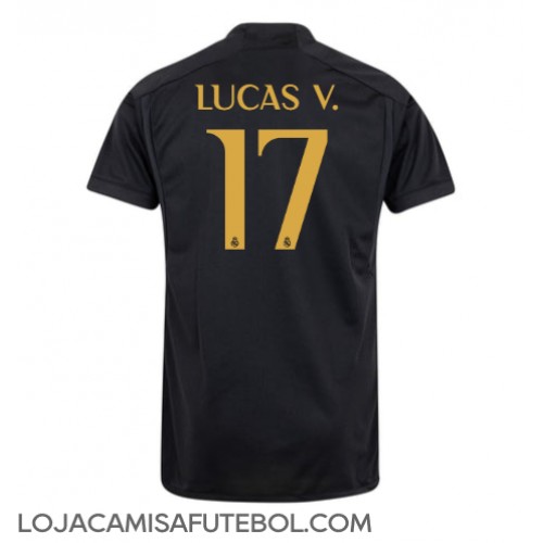 Camisa de Futebol Real Madrid Lucas Vazquez #17 Equipamento Alternativo 2023-24 Manga Curta
